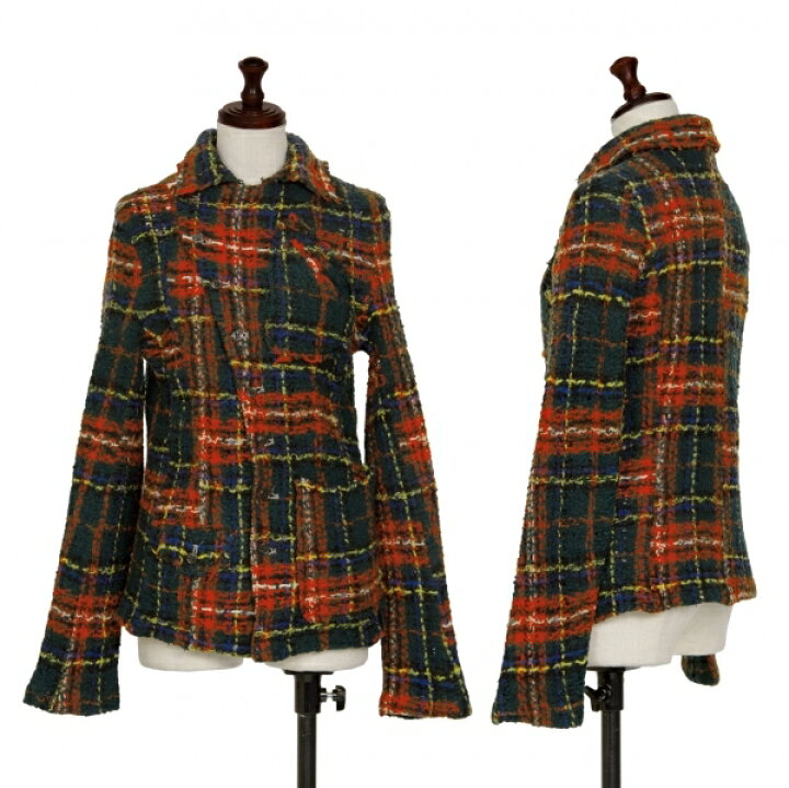 楽天市場】【中古】 スナオクワハラsunao kuwahara ウール縮絨チェック 