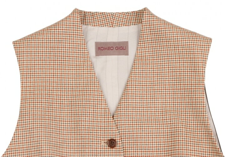 楽天市場】【中古】 ロメオジリROMEO GIGLI ウールチェックベスト 