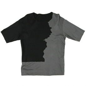 【中古】イッセイミヤケメンISSEY MIYAKE MEN ボンディングツートーンTシャツ 黒グレー1【メンズ】