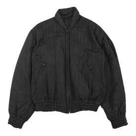 【中古】イッセイミヤケメンISSEY MIYAKE MEN ピンドットエンボス中綿ブルゾン 黒L【メンズ】