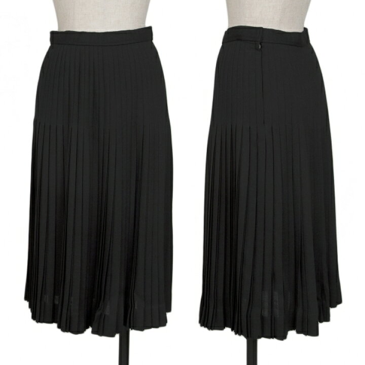 楽天市場】【中古】 ジバンシィGIVENCHY ウールプリーツスカート 黒6  