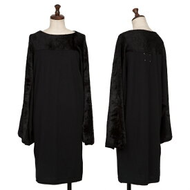 【中古】メゾンマルジェラMaison Margiela 1 異素材切替ドルマンニットワンピース 黒M【レディース】