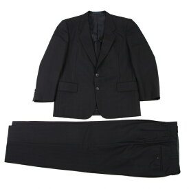 【中古】コムデギャルソン オムドゥCOMME des GARCONS HOMME DEUX ウールシャドーストライプセットアップスーツ 紺S【メンズ】