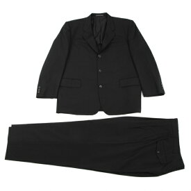 【中古】コムデギャルソンオムCOMME des GARCONS HOMME ウールセットアップスーツ 黒S【メンズ】