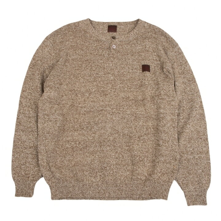 楽天市場】【中古】 パパスPapas シルク混コットンロゴパッチヘンリー 