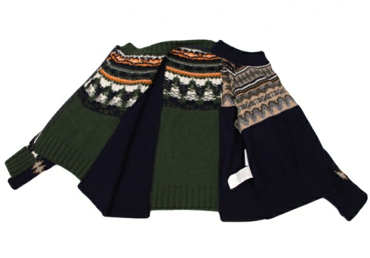 楽天市場】【中古】サカイsacai ウールノルディックニットライダース 