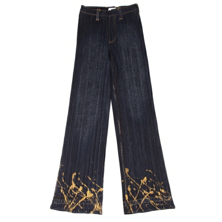 楽天市場】【中古】 プリーツプリーズPLEATS PLEASE デニムプリント箔  