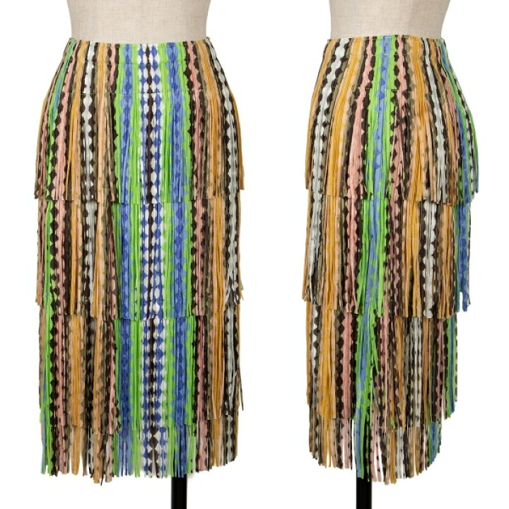 楽天市場】【中古】プリーツプリーズPLEATS PLEASE カラフルフリンジ 