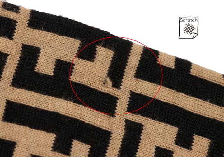 楽天市場】【中古】 フェンディFENDI ズッカ柄切替タートルネック 