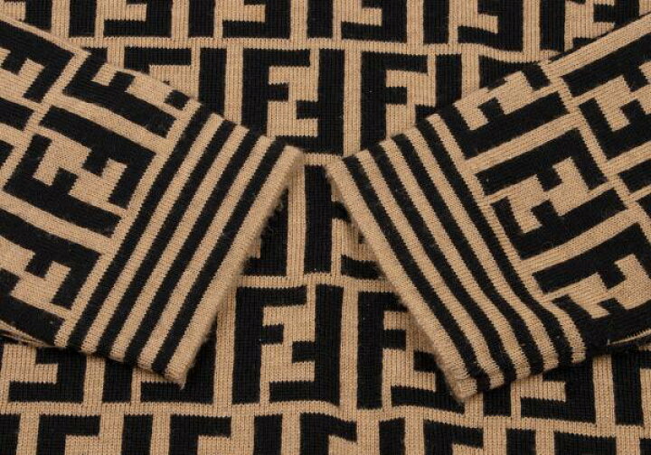 楽天市場】【中古】 フェンディFENDI ズッカ柄切替タートルネック  
