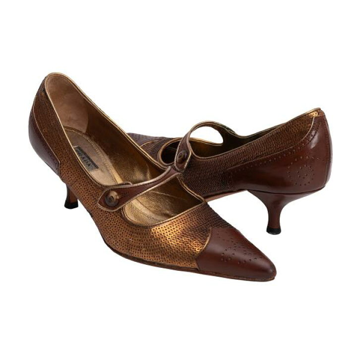 楽天市場】【中古】 プラダPRADA スパンコールデザインヒールパンプス  