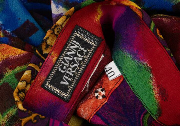 楽天市場】【中古】ジャンニヴェルサーチGIANNI VERSACE 総柄プリント 