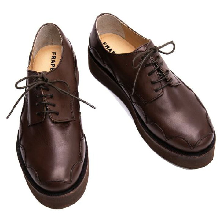 楽天市場】【中古】 フラボアFRAPBOIS パッチレザーレースアップ 