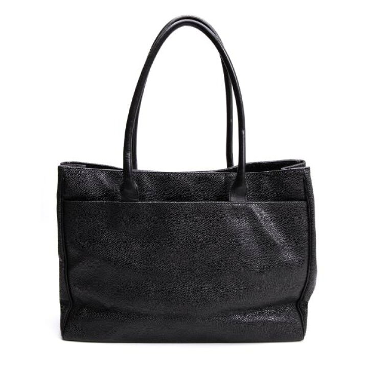 楽天市場】【中古】 ヒロフHIROFU キャビアレザートートバッグ 黒 