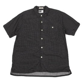 【中古】 エンジニアド ガーメンツENGINEERED GARMENTS ピンドット半袖シャツ 黒白M【メンズ】