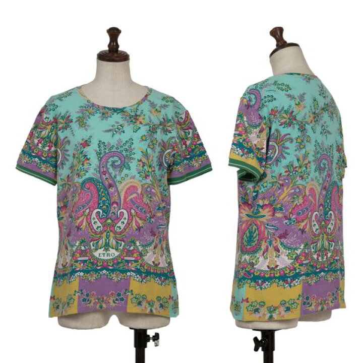 楽天市場】【中古】 エトロETRO フローラルペイズリープリントTシャツ 