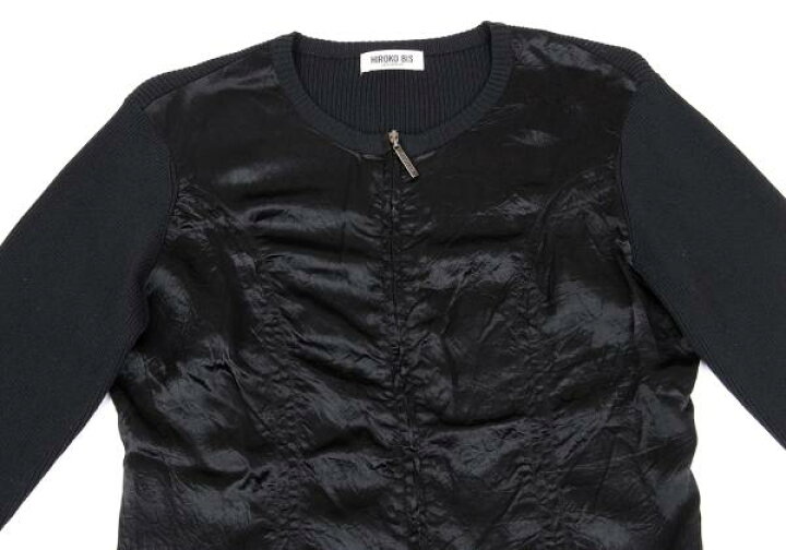 楽天市場】【中古】 ヒロコビスHIROKO BIS 異素材切替ジップアップ 