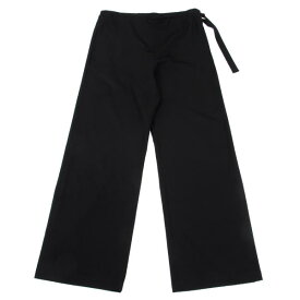 【中古】 ワイズY's ウールギャバベルテッドパンツ 黒3【レディース】