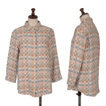 SALE】リネンソフト仕上げシャツ Mademoiselle NON NON 半袖シャツ 
