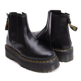 【中古】 ワイズ×ドクターマーチンY's×Dr Martens 2976 QUAD バックジップサイドゴアブーツ 黒US6(23cm位)【レディース】