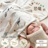 名入れブランケット 恐竜柄 選べるデザイン 出産祝い 恐竜 ダイナソー Dinosaur 名入れギフト おくるみ …