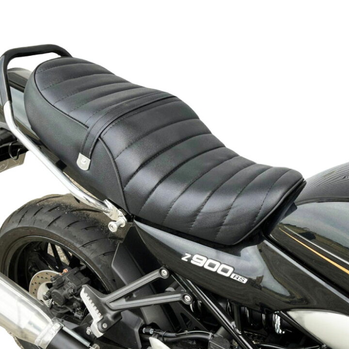 楽天市場】Kawasaki Z900RS シート 黒 タックロール カスタム バイク 