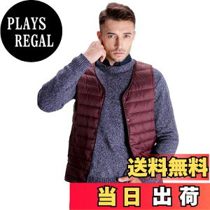 【送料無料】WOFOSY ノーカラー ダウンベスト メンズ 超軽量 登山 暖かい ウルトラライト インナー ベスト おしゃれ コンパクト収納 カジュアル 通勤 旅行 春秋冬 SY213 色:レッド、サイズ:3XL