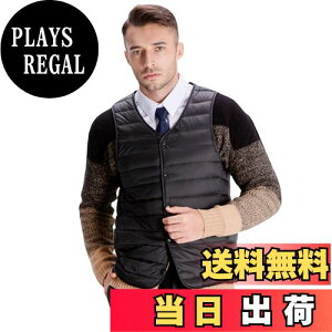 【送料無料】WOFOSY ノーカラー ダウンベスト メンズ 超軽量 登山 暖かい ウルトラライト インナー ベスト おしゃれ コンパクト収納 カジュアル 通勤 旅行 春秋冬 SY213 色:ブラック、サイズ: