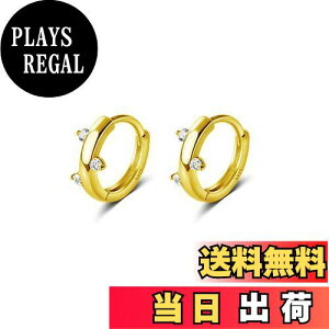 【送料無料】MIKAMU リング ピアス レディース CZダイヤモンド シルバー925 純銀製 金属アレルギー対応 フープ ピアス レディース ジュエリー 専用ボックス付き 色:ゴールド、サイズ:12mm6mm