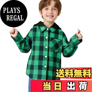 �y���������z[LSMUDKINGDOM] �`�F�b�N�V���c �L�b�Y �j�̎q ���� �t�[�h�t�� �q���� �J�W���A�� �A�E�^�[ �t�H 90cm~140cm �F�F�O���[���A�T�C�Y�F120