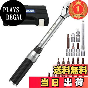 【送料無料】【楽天ランキング1位獲得】GOYOJO トルクレンチ プレセット型 21点セット 差込角(1/4インチ) 2-24N.m 両回転対応 トルク精度 ±3% 自動車用、自電車、オートバイ、機械の整備 作業工