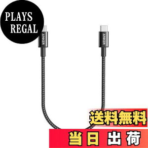 yzAnker 331 ϋviC USB-C  USB-C P[u 60W USB PDΉ iPhone 16 / 15 MacBook Pro iPad Pro iPad Air 5 Galaxy S24 Pixel LG Ή (0.3m ubN)