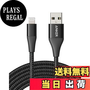 yzAnker PowerLine+ II CgjOP[u MFiF ϋv iPhone 14 / 13 / 12 / SE(3) iPad eΉ (3.0m ubN)