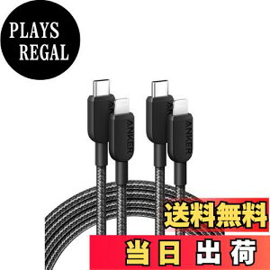 yzAnker 310 ϋviC USB-C & CgjO P[u MFiF iPhone 14 eΉ (1.8m ubN 2{Zbg)