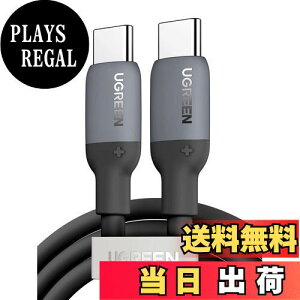 yzUGREEN USB CP[u 60W }[d PDΉ VRfލ̗p _ usbc P[u iPhone 15 AMacBook ProAiPad AGalaxy S22ASwitchAXperia^CvCfoCXΉ 2M ubN