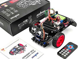 OSOYOO2輪 駆動 スマート ロボットカー スターターキット Arduino互換の UNO R3 プロジェクト 2WD Smart Robot Car Kit オープンソース 教育ロボット 知育 日本語チュートリアル(9V電池付き)