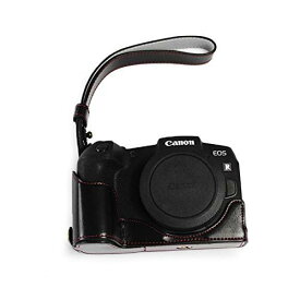 kinokoo Canon ミラーレス一眼 カメラ EOS RP 専用 ボディケース バッテリーの交換でき 三脚ネジ穴付き カメラケース リストストラップ付き(BK)