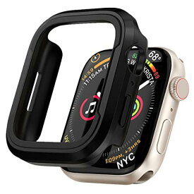 【Miimall】Apple watch series6/SE/5/4対応 40mm ベゼル iwatch series 6 ケース 40mm 軽量 衝撃吸収 アルミ合金&TPU 【二重構造】 装着充電可能 アップルウォッチ series 5 ケース 保護カバー 40mm （ブラック）
