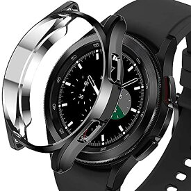 Miimall 対応Samsung Galaxy Watch 4 46mm 専用ケース Samsung Galaxy Watch 4 46mm カバー ソフト TPU材質 ぴったり対応 擦り傷防止 軽量 薄型 防衝撃 Galaxy Watch 4 46mm 保護ケース(ブラック)