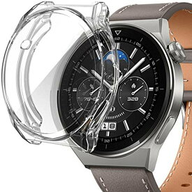 Miimall対応 Huawei(ファーウェイ) Watch GT3 Pro 46mm カバー TPU全面保護ケース 電気メッキ加工 高透過率 衝撃吸収 指紋防止 超軽量 Huawei Watch GT3 Pro ケース 気泡防止 脱着簡単（46mm｜クリア）