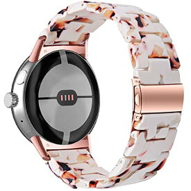 Miimall対応Google Pixel Watch バンド Google グーグル Pixel Watch樹脂バンド 樹脂材質 調節可能 耐衝撃 脱着簡単 軽量 男女適用 Pixel Watch ベルト グーグル Pixel Watch交換バンド（ヌガー色）