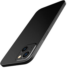 JEDirect 超薄型(0.35mm薄さ) iPhone13 ケース 6.1インチ専用 カメラレンズ 保護カバー 軽量 マット質感 PPハードミニマリストケース ワイヤレス充電対応 (ブラック)