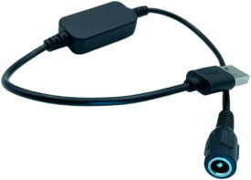 CNCTWO(コネクトツー) USB-DC(5.5/2.1)(メス) 5V→12V昇圧ケーブル 12V/1Aまで DC延長 36cm ACアダプタ LED照明や監視カメラなどの小電力機器用に使用できます