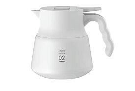 HARIO(ハリオ) V60 保温ステンレスサーバー PLUS 600 保存可能容量600ml ホワイト VHSN-60-W