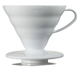 HARIO(ハリオ) V60 透過ドリッパー 02 ホワイト 1~4杯用 コーヒー ハンドドリップ 日本製 VDR-02-W