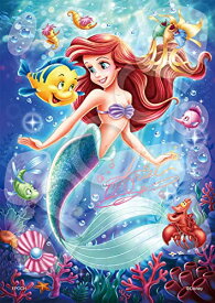 エポック社 108ピース ジグソーパズル ディズニー Ariel(アリエル) -Jewel of the Sea- (18.2×25.7cm) 72-403 のり付き ヘラ付き デコレーションパーツ付き EPOCH