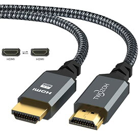 HDMI ケーブル 1M, Twozoh HDMI 2.0 4K/60Hz 2160p 1080p 3D HDCP 2.2 ARC 規格, 編組ナイロン, Nintendo Switch、PS5、PS3、PS4、PC、プロジェクター、HDTV, Xboxなど適用, 高速イーサネット対応