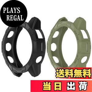 yzSHEAWA GarminK[~ Fenix 7X PropP[X Jo[ 2Zbg یP[X Epix Pro 51mm TPUS یJo[ ϏՌ ANZT[ (ubN+A[~[O[)