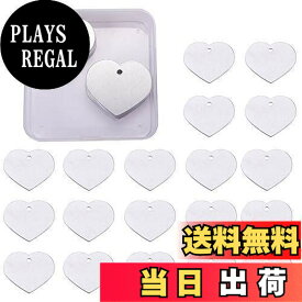 【送料無料】BENECREAT 30枚アルミ札 ネームタグ トラベルバッグタグ DIYブランクアルミ札 迷子札 猫犬 首輪用 IDタグ 刻印 名入れ DIY工芸品札 ハート