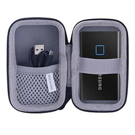 用の Samsung T7 T5 Touch 外付SSD 500GB 1TB 2TB専用保護 キャリングケース 旅行収納ケース -waiyu JP (黒)